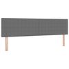 vidaXL Cabeceira LED Cinzento-claro 180 cm Tecido de Veludo Cotele