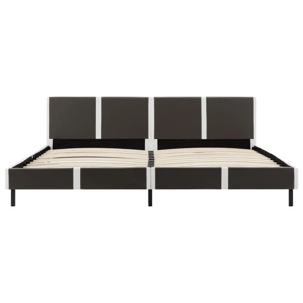 vidaXL Cama com colch&atilde;o espuma de mem&oacute;ria 180x200 cm couro artificial