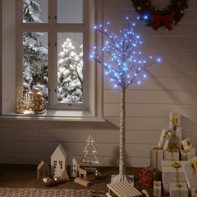 vidaXL Árvore de Natal 140 LEDs salgueiro int./ext. 1,5m azul