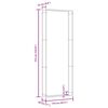 vidaXL Suporte para lenha 110x28x312 cm a&ccedil;o preto mate