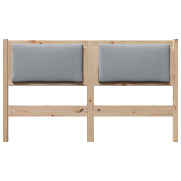 vidaXL Cabeceira Outros Castanho 160 cm Madeira de pinho maci&ccedil;a