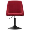 vidaXL Cadeira de jantar veludo vermelho tinto