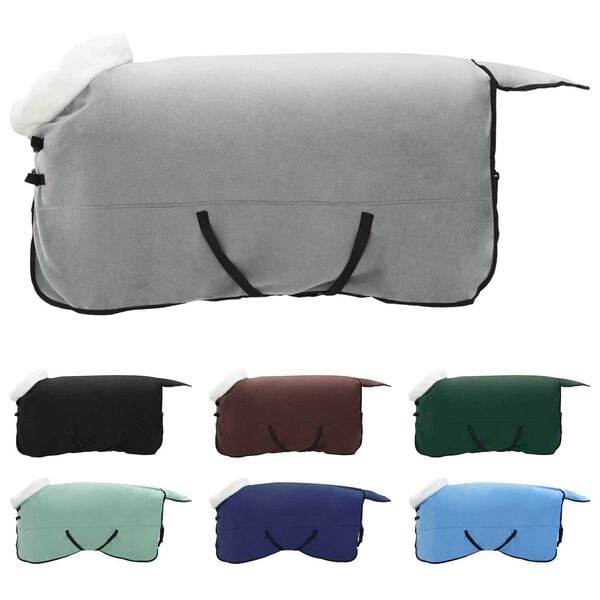 vidaXL Cobertor de Cavalo Verde escuro total 125 cm Fleece polar