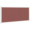 vidaXL Toldo lateral retr&aacute;til para p&aacute;tio 220x514 cm castanho