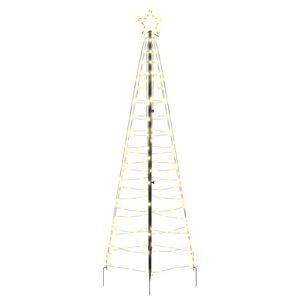 vidaXL &Aacute;rvore de Natal LED 250 cm 390 LED Branco quente A&ccedil;o