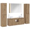 vidaXL Conjunto de M&oacute;veis para Banheiro 6 pcs Carvalho Arttisan