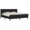 vidaXL Estrutura de cama com colch&atilde;o Preto 180 x 200 cm Veludo
