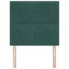vidaXL Cabeceira com cabeceira Verde Escuro 100 cm Couro Sint&eacute;tico