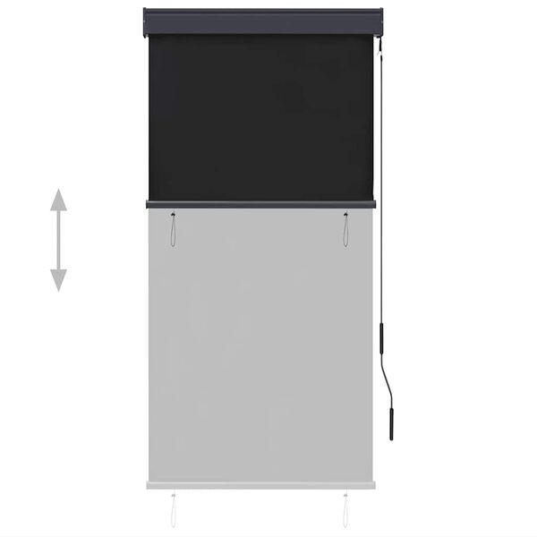 vidaXL Estore de rolo para exterior 80x250 cm antracite