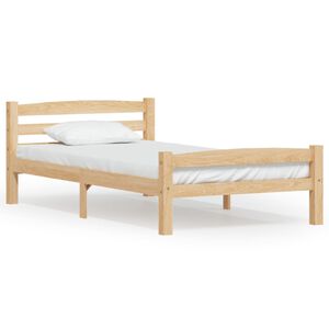 vidaXL Estrutura de cama 90x200 cm pinho maci&ccedil;o