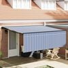 vidaXL Toldo Retr&aacute;til Azul e Branco 400 &times; 300 cm Poli&eacute;ster e Alum&iacute;nio