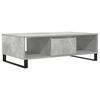 vidaXL Mesa de centro 104x60x35 cm derivados madeira cinzento cimento