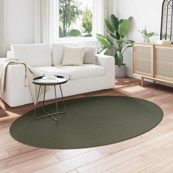vidaXL Tapete HUARTE Verde Floresta 200 x 140 cm 100% Poliéster