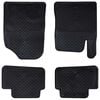 vidaXL Tapete de carro 4 pcs Preto TPE