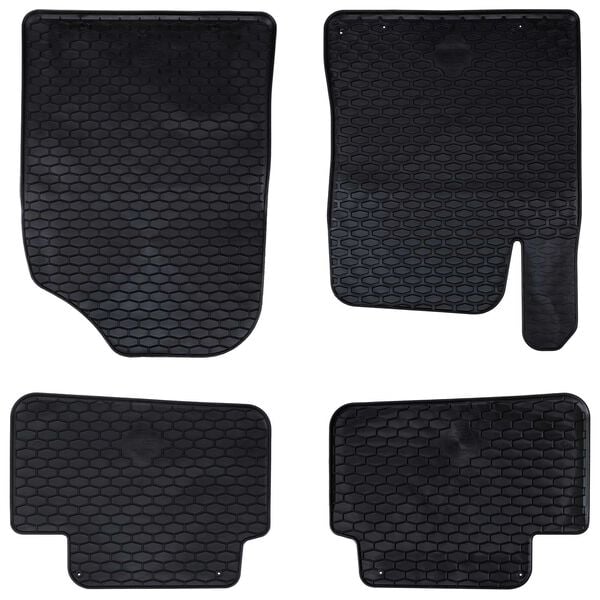 vidaXL Tapete de carro 4 pcs Preto TPE