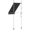vidaXL Toldo retrátil manual 100 cm antracite