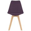 vidaXL Cadeiras de jantar 2 pcs tecido roxo
