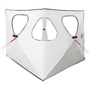 vidaXL Barraca de Ca&ccedil;a 145 x 145 x 150 cm Branco Blackout