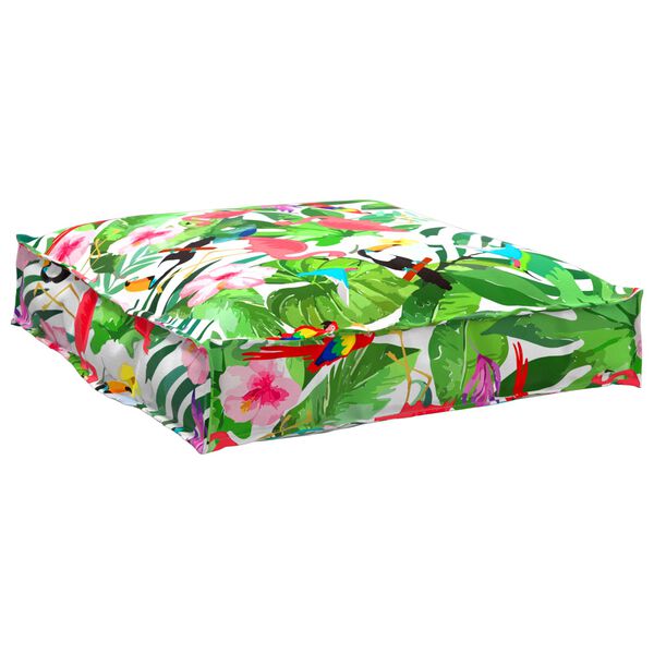 vidaXL Conjunto de Almofadas para Palete Floral 2 pcs Selva Tropical