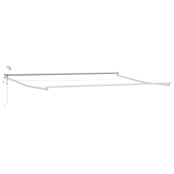vidaXL Toldo Retr&aacute;til El&eacute;trico Branco 4 x 2 m