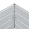 vidaXL Canteiro elevado de jardim 600x80x45cm aço galvanizado prateado