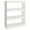 vidaXL Estante/divis&oacute;ria 80x30x103,5 cm madeira de pinho maci&ccedil;a branco