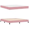 vidaXL Cama Box com colchão Rosa 180 x 220 cm tecido