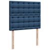 vidaXL Cama boxspring com colch&atilde;o 120x190 cm tecido azul