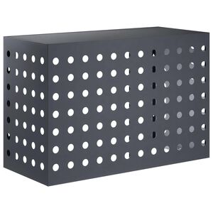 vidaXL Capa de Ar Condicionado Antracite 90 x 40 x 60 cm A&ccedil;o