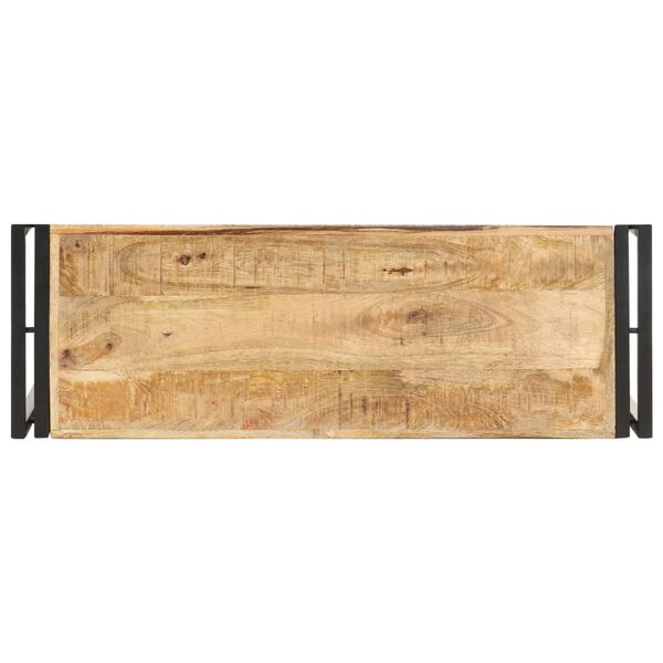 vidaXL Mesa consola 90x30x75 cm madeira de mangueira &aacute;spera