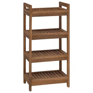 vidaXL Prateleira de Banheiro Natural 45 x 30 x 97 cm