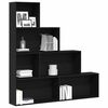 vidaXL Gabinete de Livros Carvalho Preto 155 x 24 x 160 cm