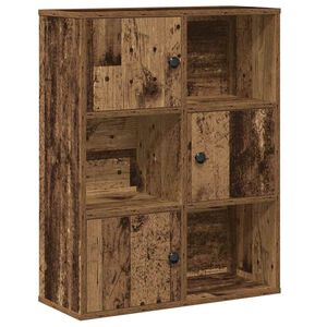 vidaXL Estante 60x24x76,5 cm derivados de madeira madeira velha
