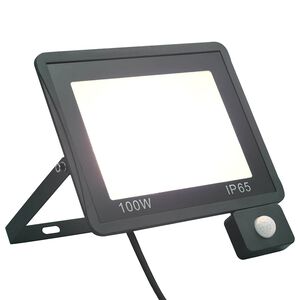 vidaXL Projetor c/ ilumina&ccedil;&atilde;o LED e sensor 100 W branco frio