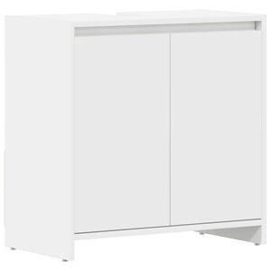 vidaXL Arm&aacute;rio de casa de banho 60x33x61 cm contraplacado branco