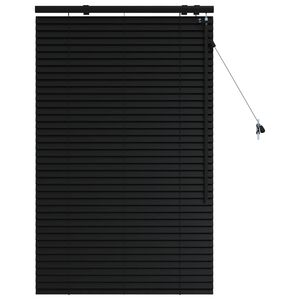 vidaXL Cortina Veneziana Preto 80 x 130 cm 35 mm