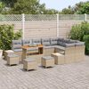 vidaXL Conjunto de Sof&aacute; de Jardim 13 pcs Bege e Cinza Claro