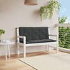 vidaXL Almofad&otilde;es p/ banco jardim 2 pcs 120x50x7cm tecido xadrez preto