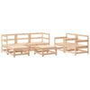 vidaXL 7 pcs conjunto lounge de jardim pinho maci&ccedil;o