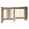 vidaXL Capa de Radiador 2 pcs Castanho 152 x 19 x 81,5cm