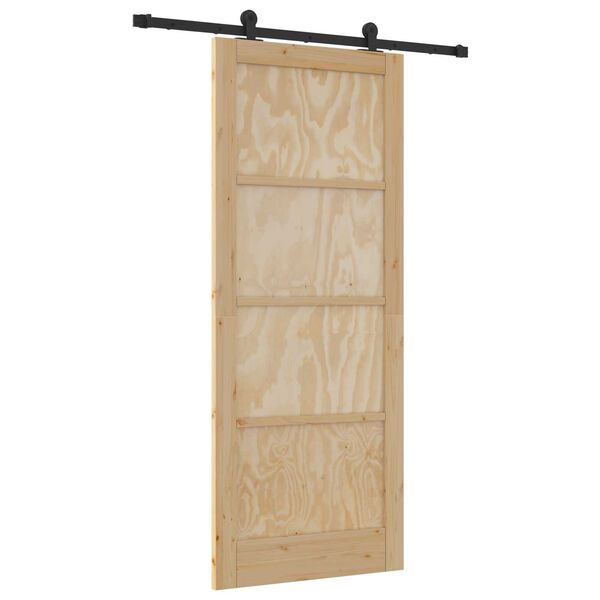 vidaXL Porta Deslizante ORKDAL Castanho 86 x 211 cm