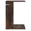 vidaXL Mesa Lateral com roda Carvalho Defumado 40 x 35 x 60 cm