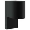 vidaXL Luz de Parede para Exterior Preto 12 x 7 x 15 cm A&ccedil;o inoxid&aacute;vel
