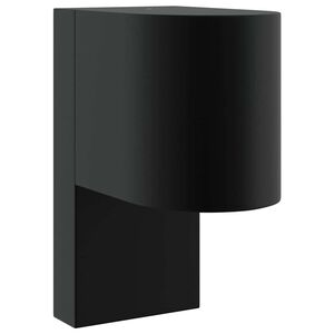 vidaXL Luz de Parede para Exterior Preto 12 x 7 x 15 cm A&ccedil;o inoxid&aacute;vel