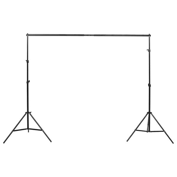 vidaXL Kit iluminação estúdio fotográfico c/ fundos e refletor