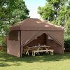 vidaXL Tenda de Festa Castanho 279 x 410 x 315 cm Tecido Oxford