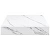 vidaXL Prateleira de Parede 4 pcs M&aacute;rmore Branco 23 x 23,5 x 4 cm