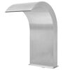 vidaXL Fonte para piscina a&ccedil;o inoxid&aacute;vel 45x30x65 cm prateado