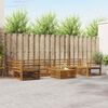 vidaXL Conjunto de Sof&aacute;s para Exterior 8 pcs Natural