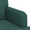 vidaXL Sof&aacute; 2 pcs Verde Escuro 162 x 80 x 85 cm tecido
